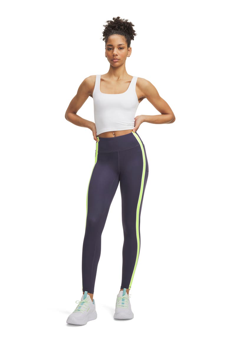 Movement Performance High Waist Side Stripe Leggings, Alternate, color, GRY