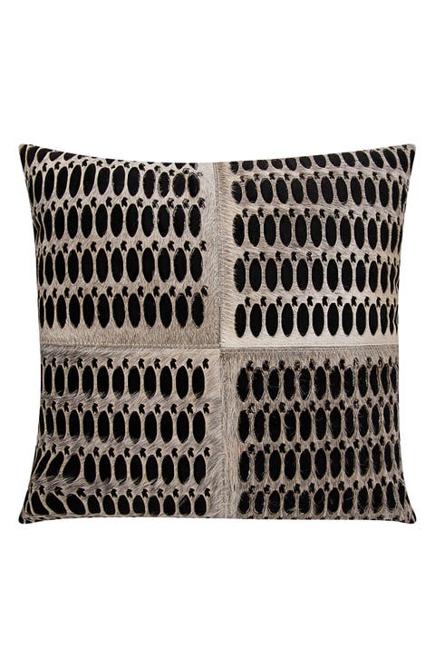 Calf Hair Accent Pillow
