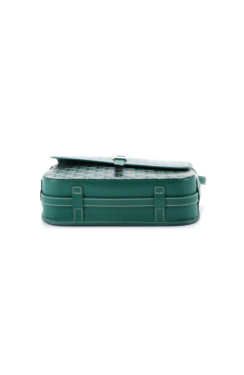 Pre-Owned Goyard Belvedere II Messenger Bag Coated Canvas MM, Alternate, color, Green