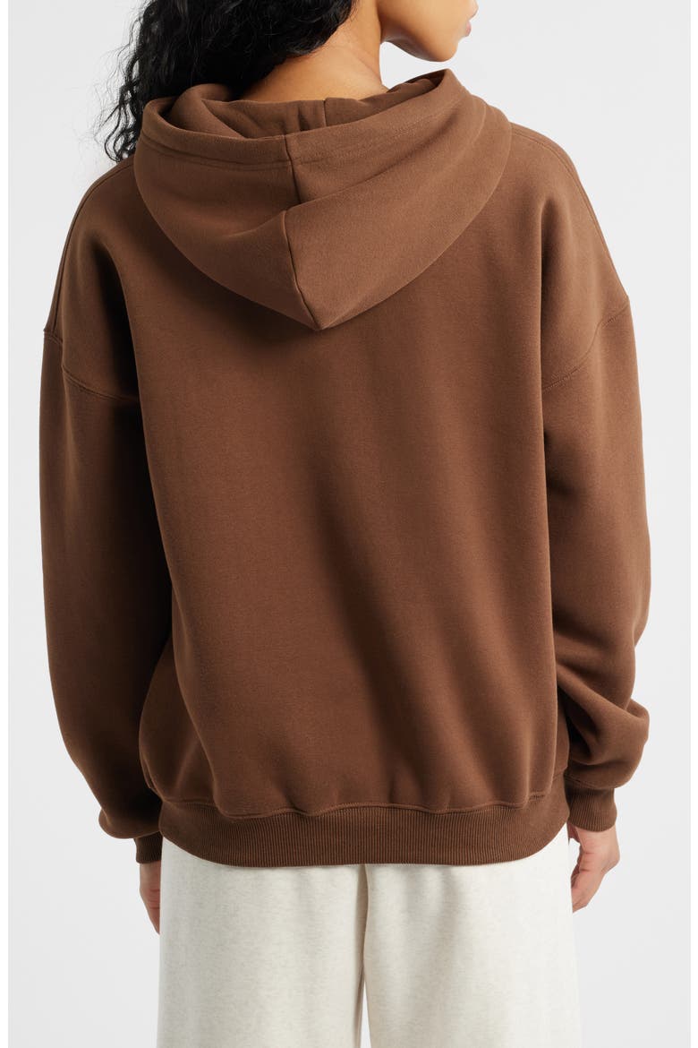 Brand Logo Hoodie, Alternate, color, CHOCOLATE