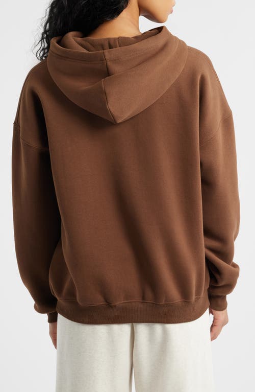 Princess Polly Brand Logo Hoodie In Brown