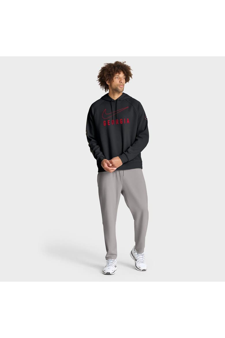Men's Nike Black Georgia Bulldogs Premium Raglan Dri-FIT Hoodie, Alternate, color, Black