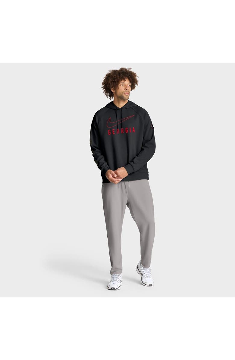 Nike Men's Nike Black Georgia Bulldogs Premium Raglan Dri-FIT Hoodie, Alternate, color, Black