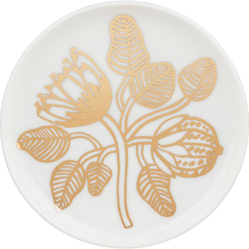 Marimekko Tiara Stoneware Plate In Gold