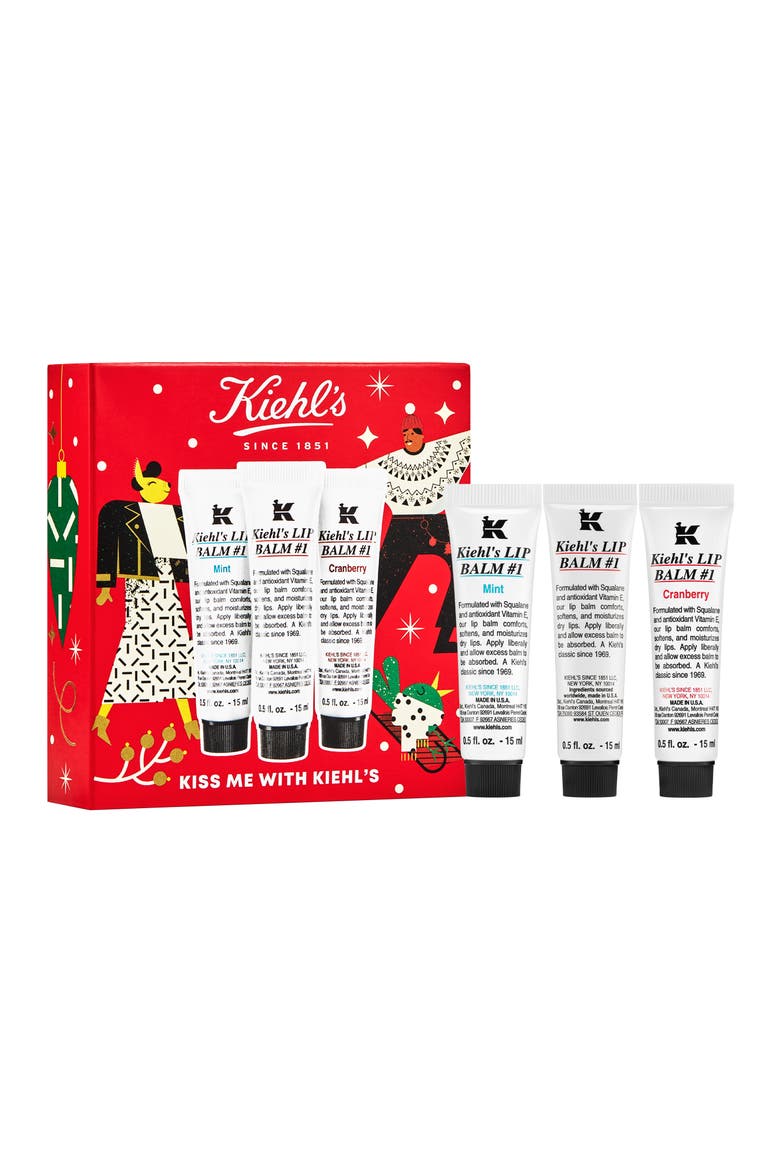 Kiss Me With Kiehl's Full Size Lip Balm #1 Set, Main, color, NO COLOR