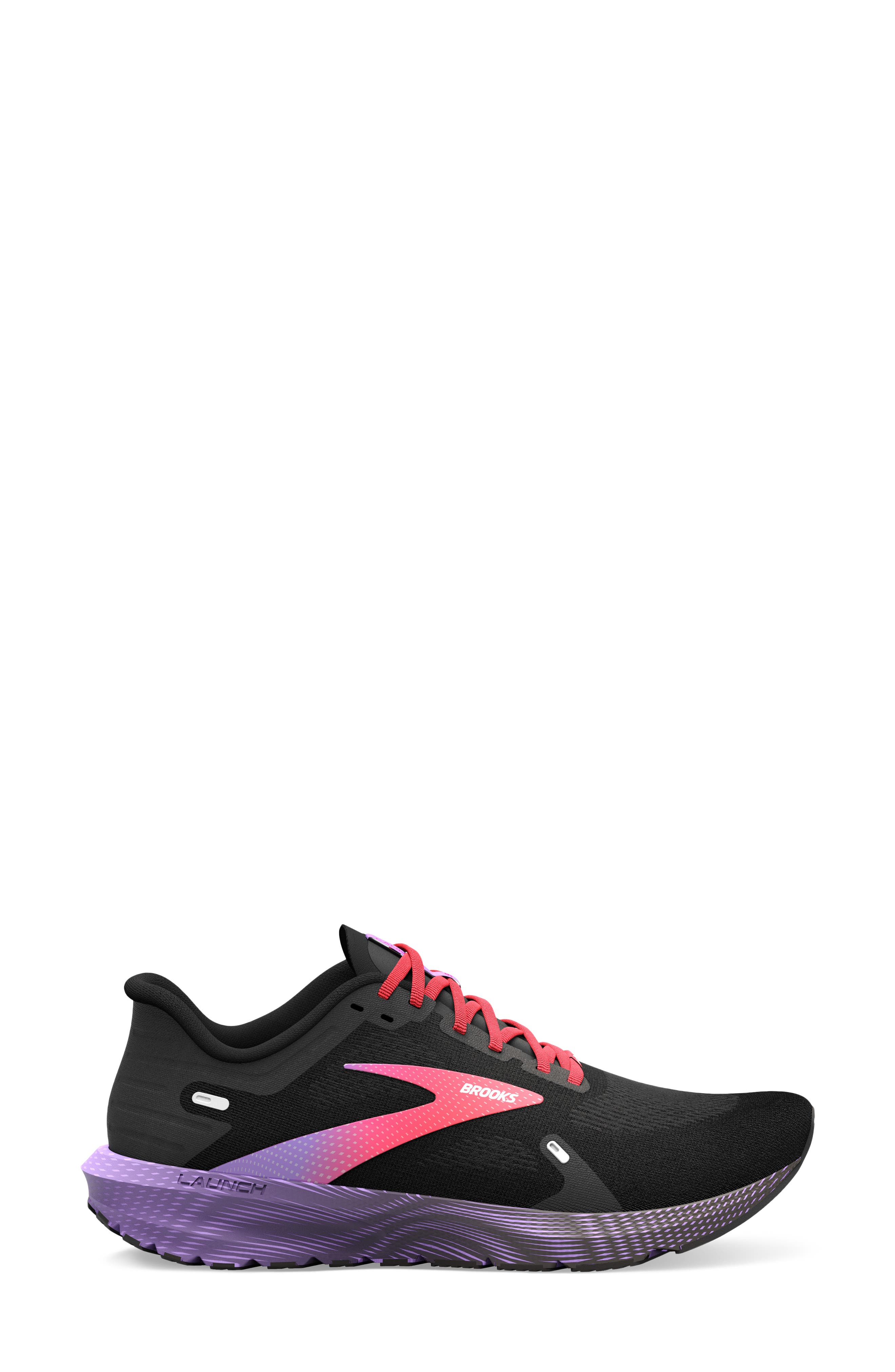 Brooks Launch 9 Running Shoe, Alternate, color, Black/ Coral/ Purple