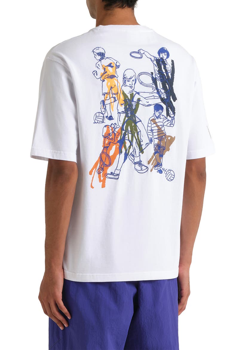 Legacy II Embroidered Cotton Graphic T-Shirt, Alternate, color, OPTICAL WHITE