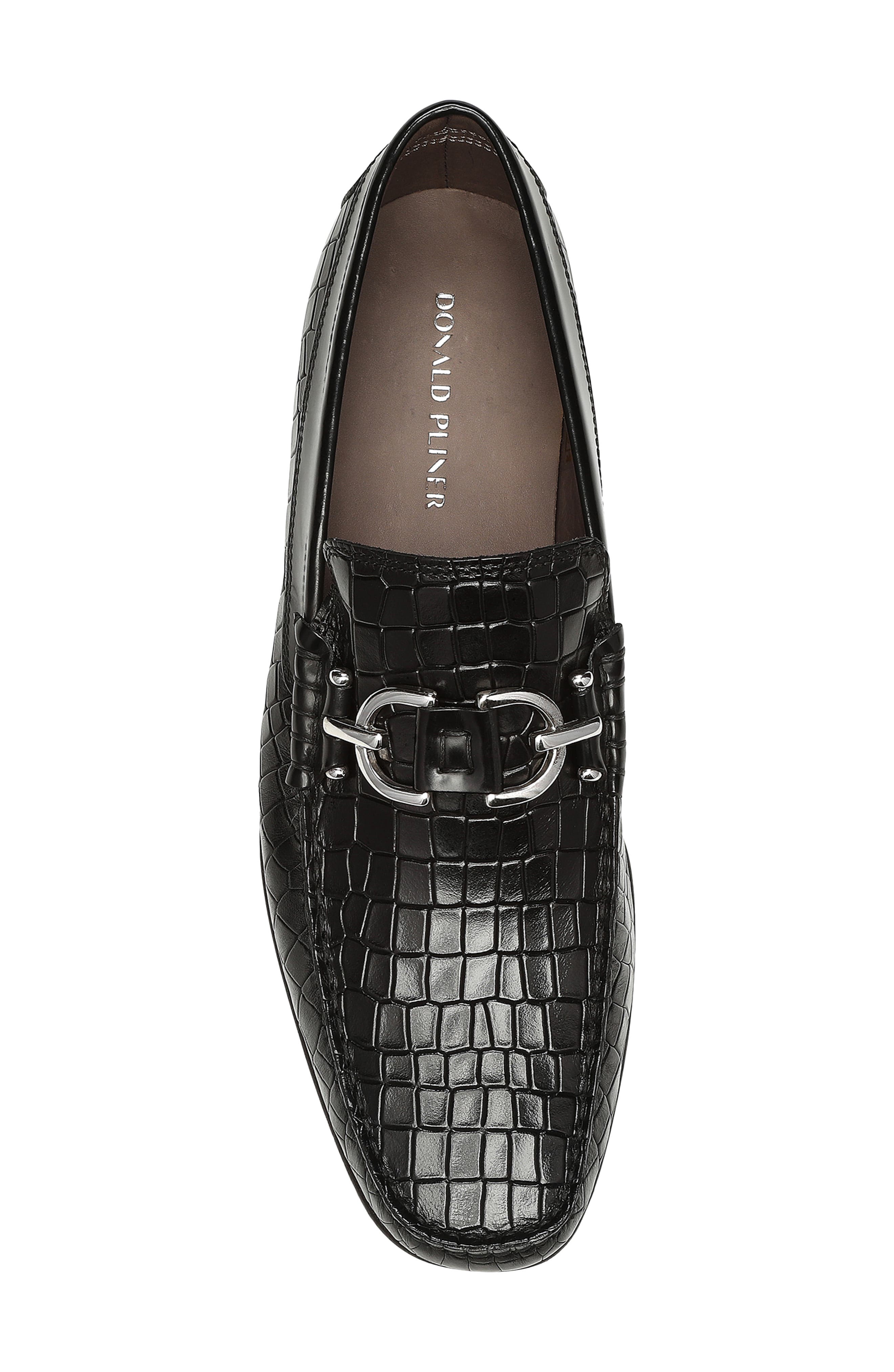 Donald Pliner Dacio Croc Embossed Bit Loafer, Alternate, color, 