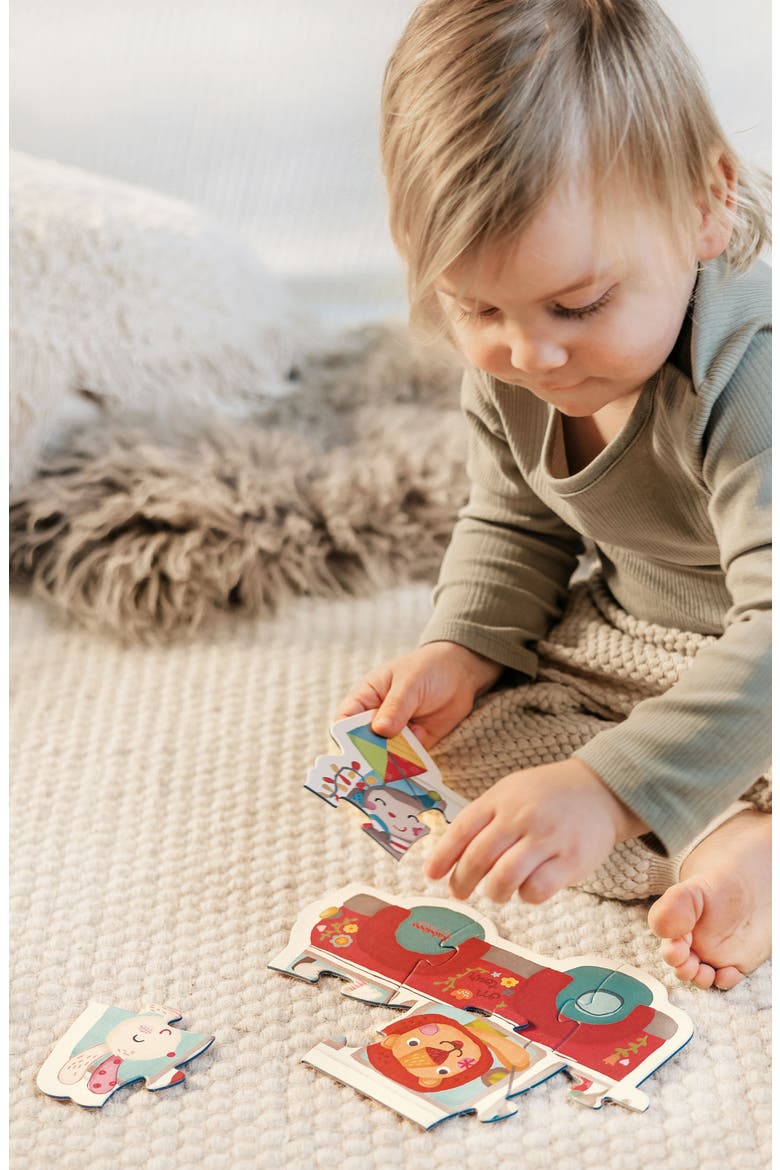 Pippa Bunny Road trip Figure Puzzle, Alternate, color, Red
