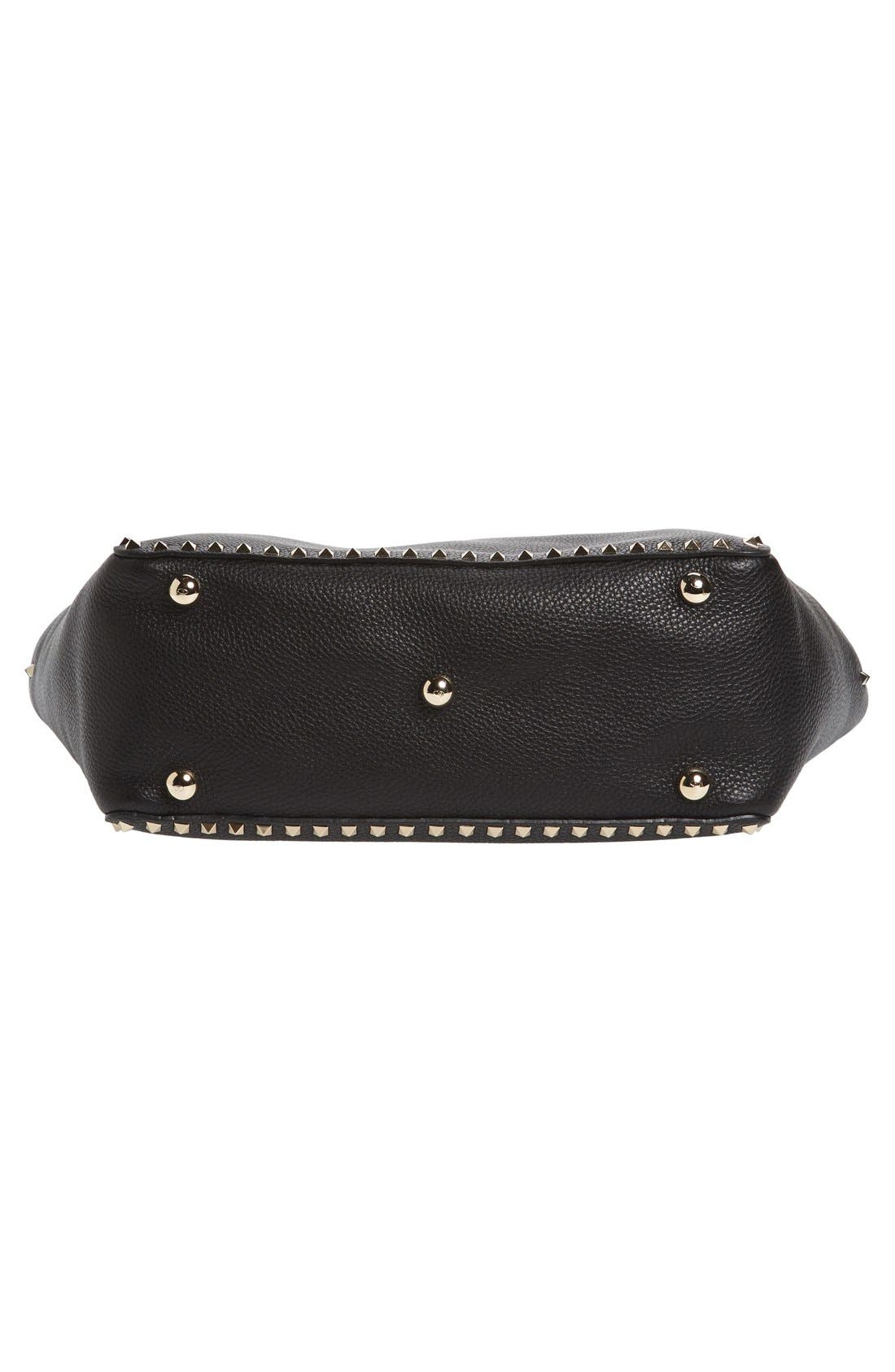 Valentino Garavani Rockstud Grained Calfskin Leather Tote, Alternate, color, 