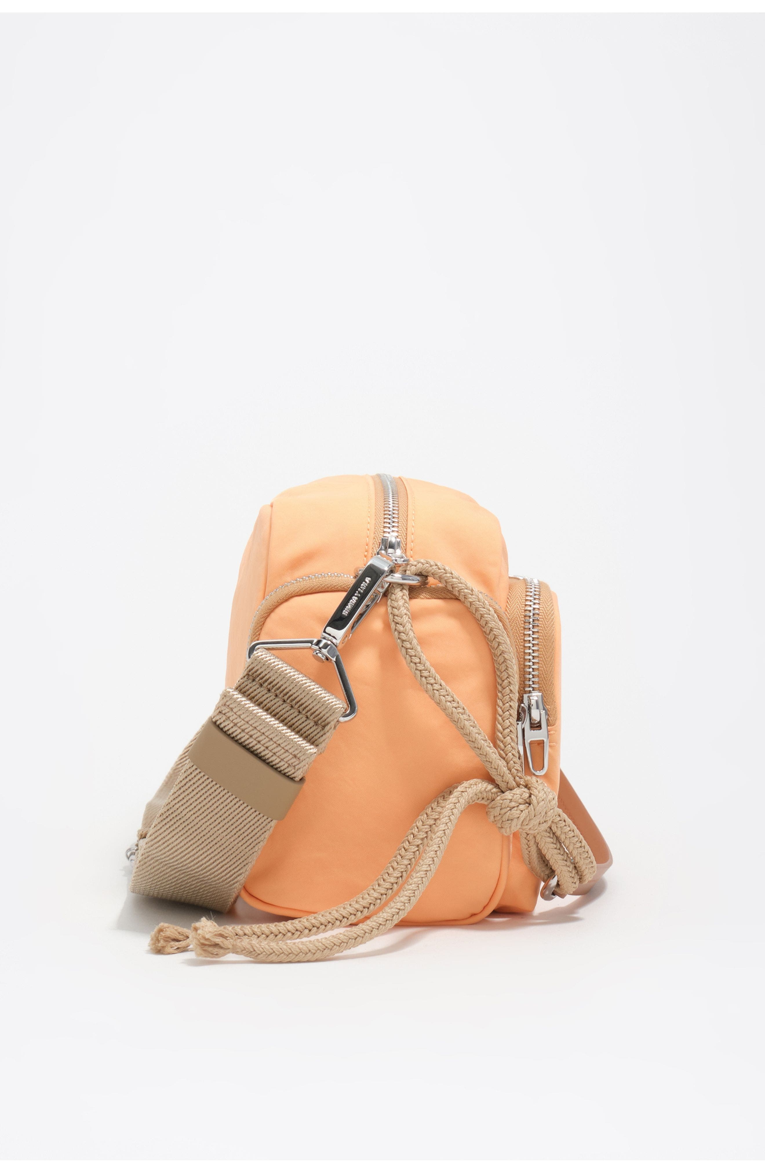 Bimba y Lola Medium Nylon Pocket Bag, Alternate, color, Orange Sorbet