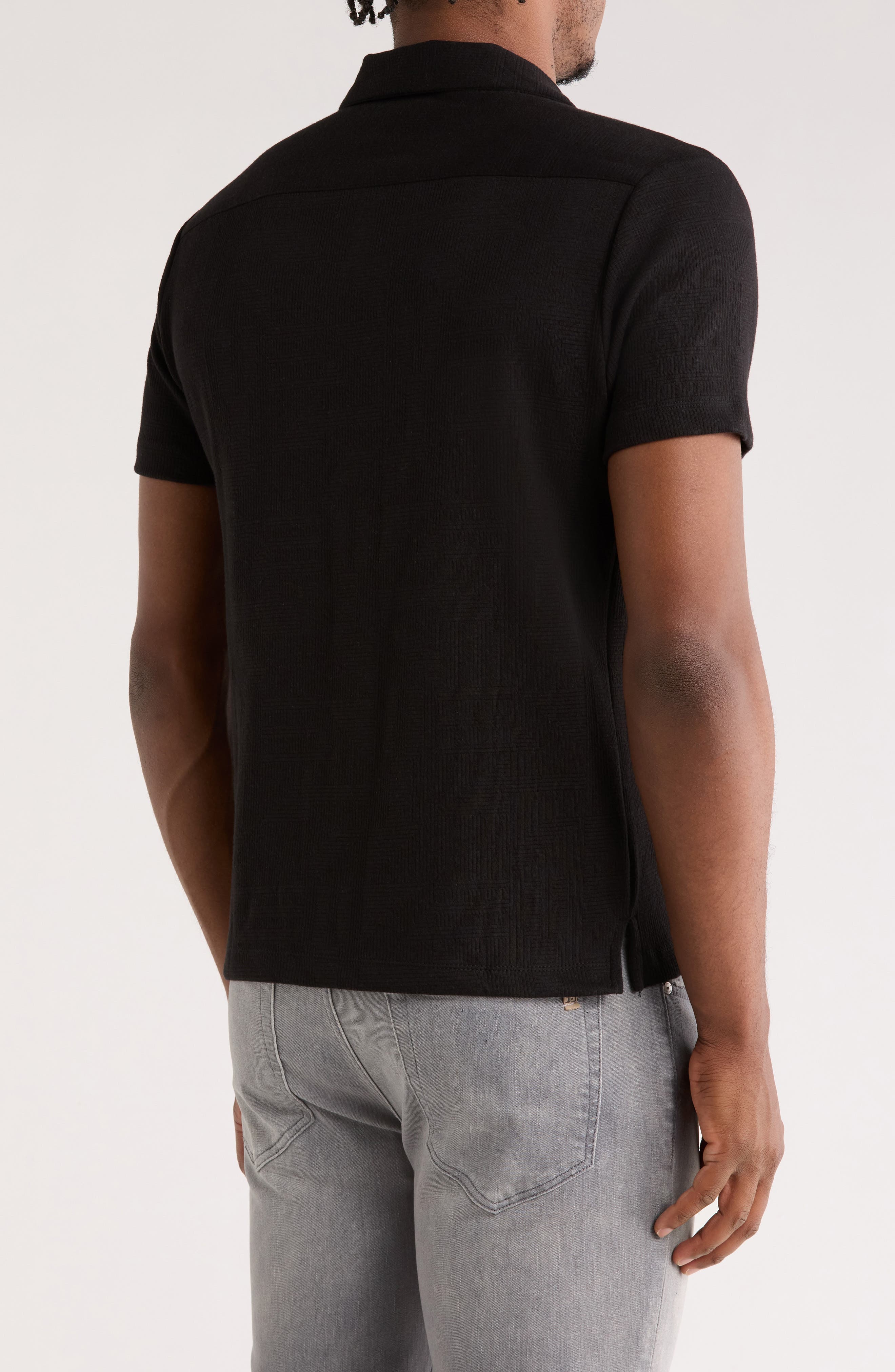 Cotton Blend Camp Shirt - image 2