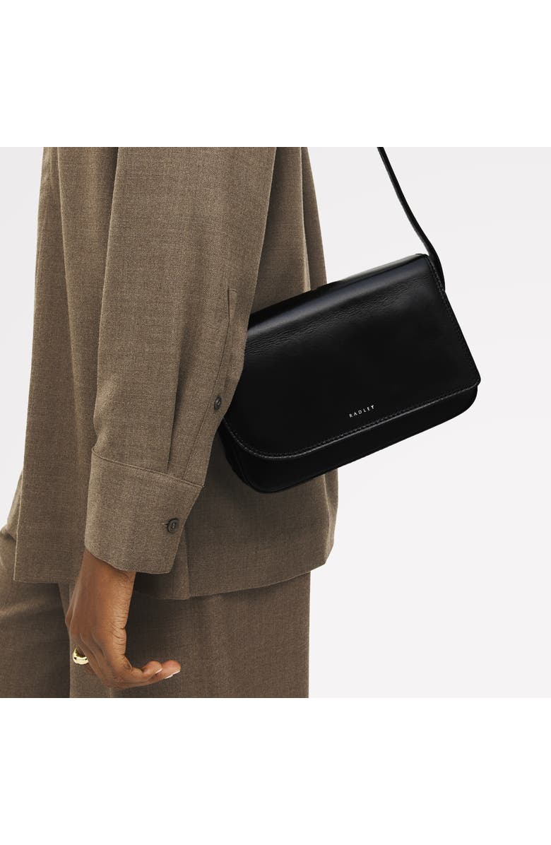 Radley Pocket Street Small Flapover Crossbody Bag, Alternate, color, Black