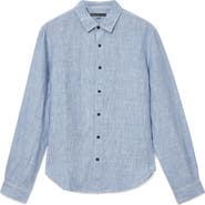 John Varvatos Ben Linen Button-Up Shirt
