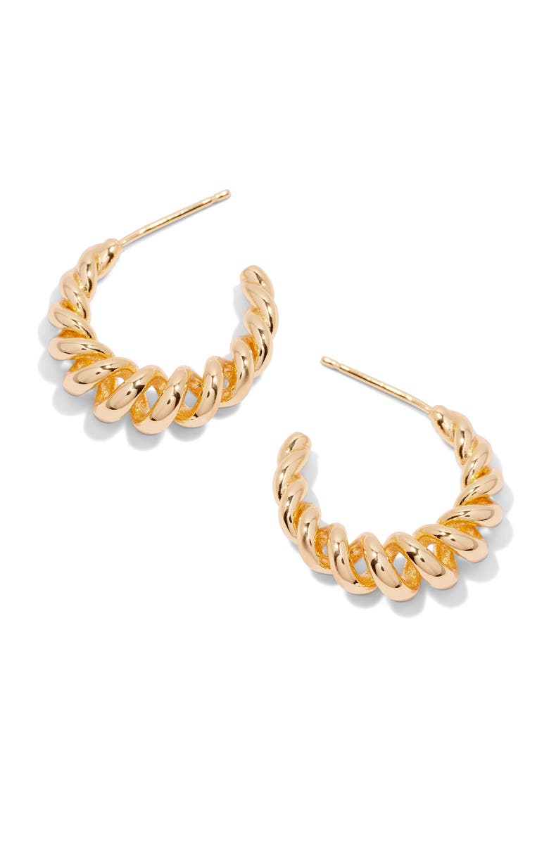 Brook and York Calla Spiral Hoop Earrings, Alternate, color, Gold