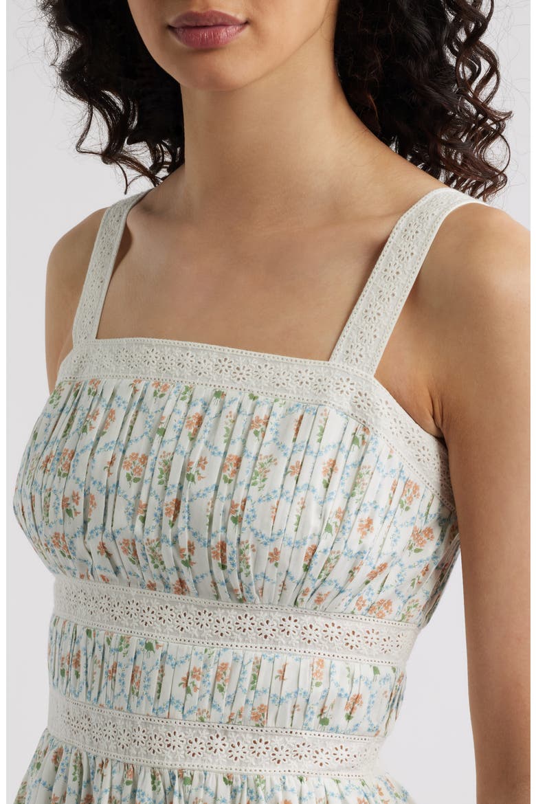 Kimiko Midi Dress, Alternate, color, PEACH PEONY