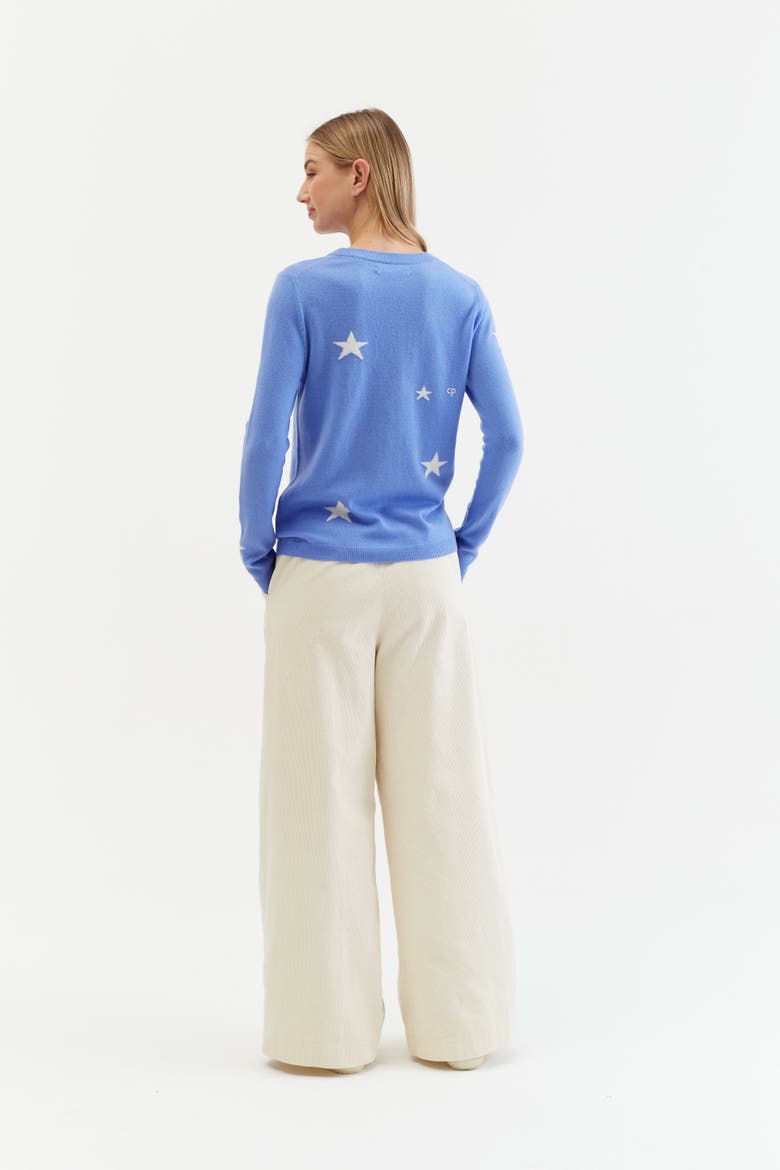 Wool Cashmere Star Sweater, Alternate, color, Baby Blue