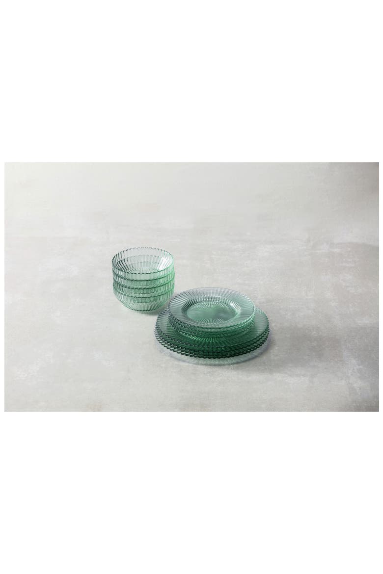 Archie Set of 6 Footed Dessert Bowls, Alternate, color, VERDE