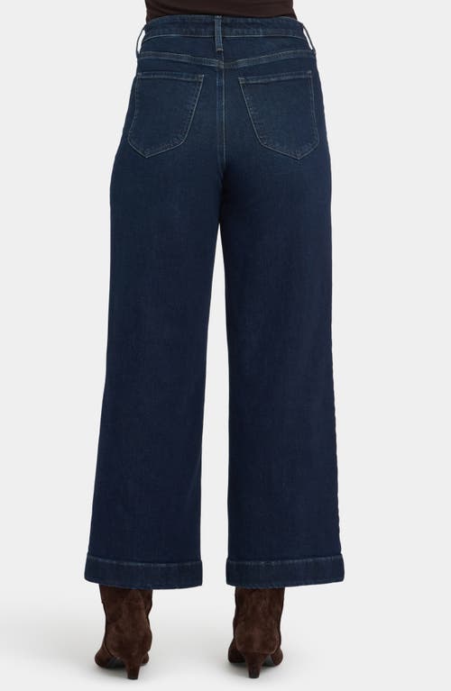Nydj Teresa Patch Pocket High Waist Ankle Wide Leg Jeans In Blue