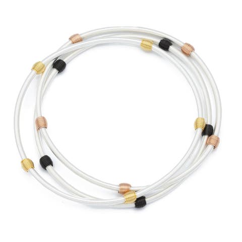 Mixed Metal Beaded DIA Bracelets
