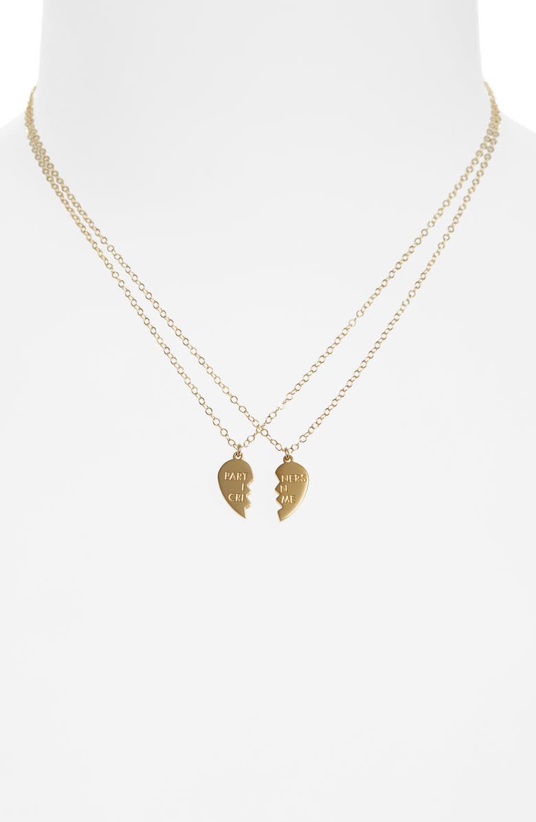 Seoul Little Partners In Crime Necklace Set, Alternate, color, 