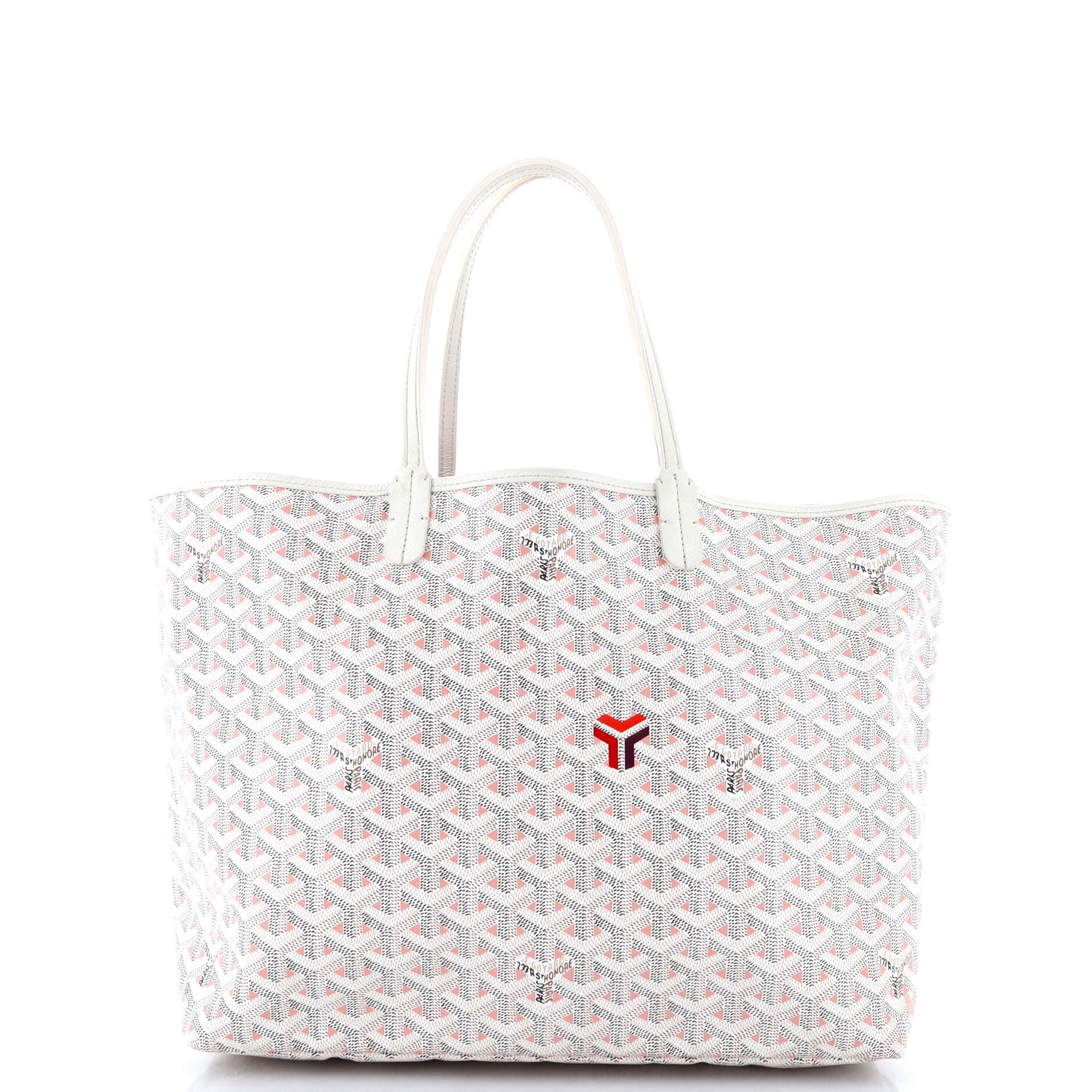 Pre-Owned Goyard Saint Louis Tote Claire Voie Coated Canvas PM, Main, color, 