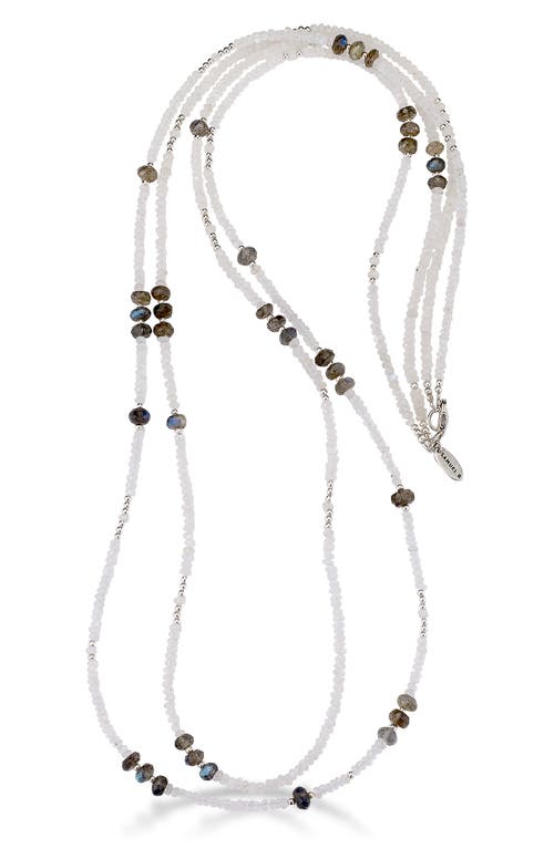 Samuel B. Beaded Labradorite & Chalcedony Layered Necklace In Multi