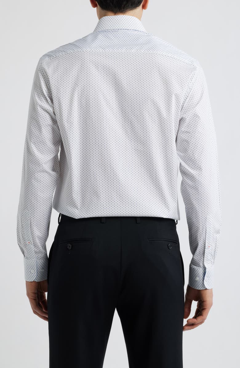 DANIEL HECHTER Paris Modern Fit Neat Floral Print Cotton Dress Shirt, Alternate, color, 
