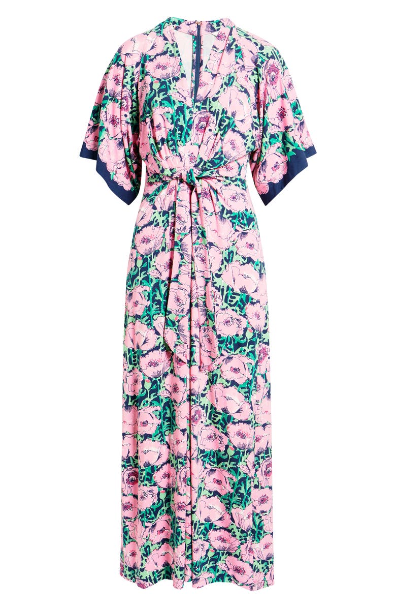 Lilly Pulitzer<sup>®</sup> Wisteria Floral Maxi Dress, Alternate, color, Pink/ Green/ Navy Floral