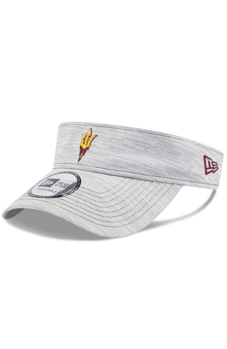 New Era Men's New Era Gray Arizona State Sun Devils Logo Adjustable Visor, Main, color,