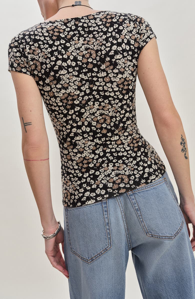 Reformation Square Neck Rib Sweater, Alternate, color, Juno