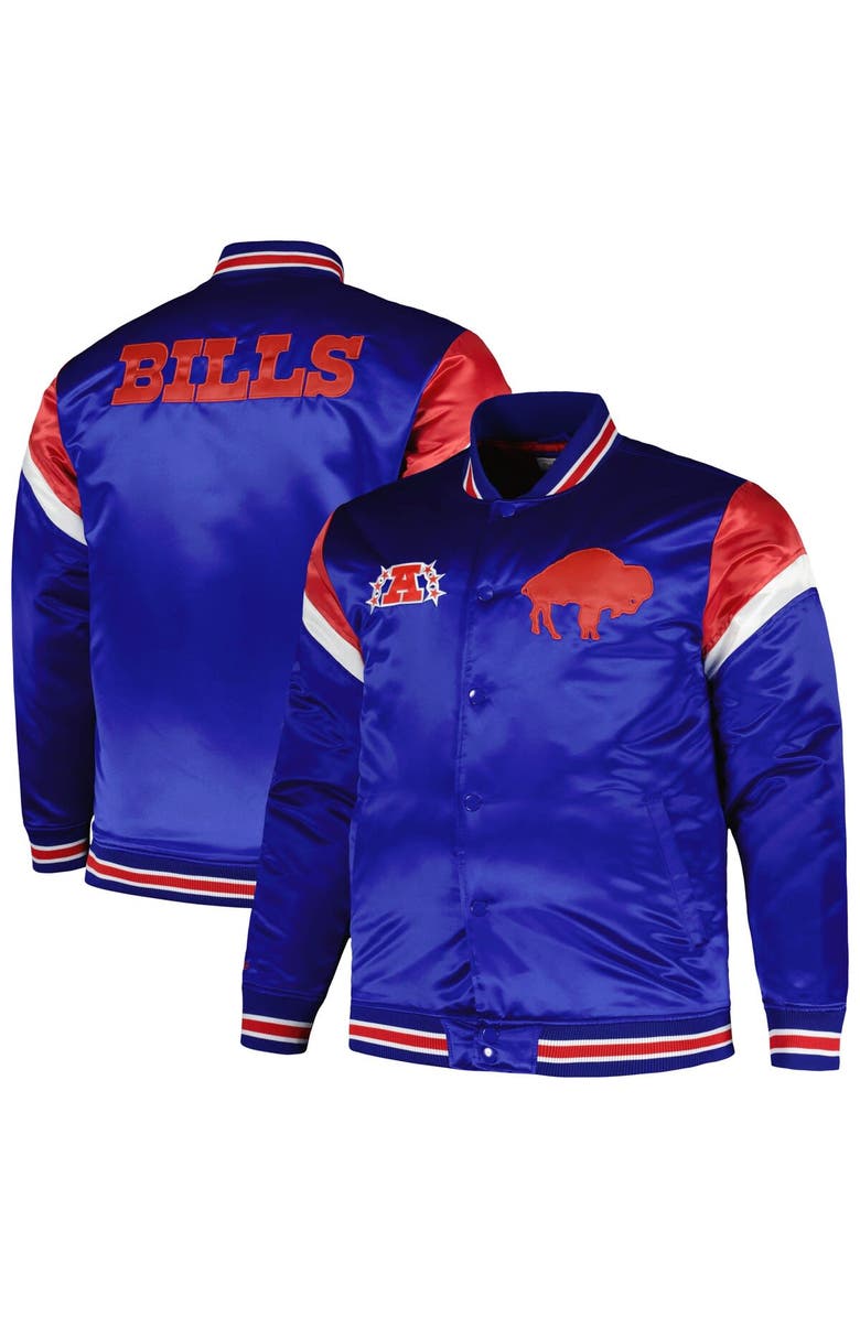 Mitchell & Ness Men's Mitchell & Ness  Royal Buffalo Bills Big & Tall Satin Full-Snap Jacket, Main, color, Royal