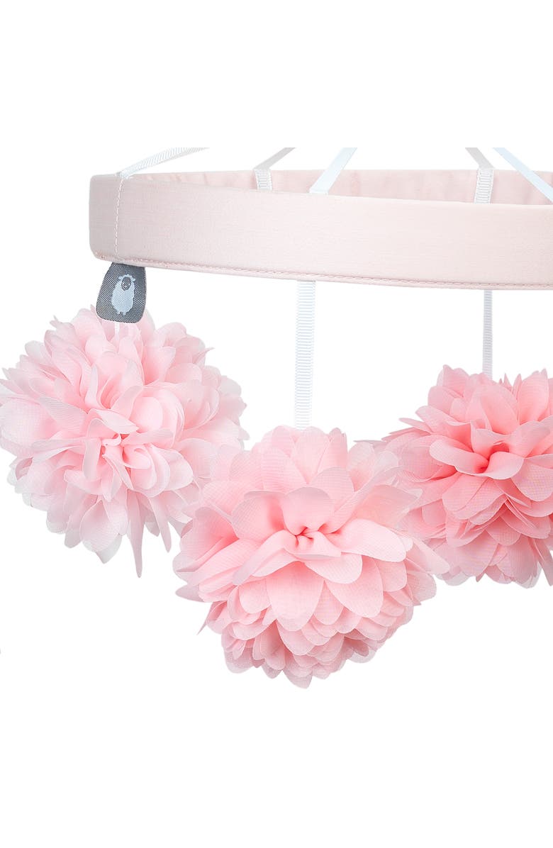 Lambs & Ivy Signature Botanical Baby Floral Musical Baby Crib Mobile, Alternate, color, Pink