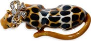 Kenneth Jay Lane Leopard Bow Pin