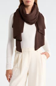 Nordstrom Rib Cashmere Travel Wrap