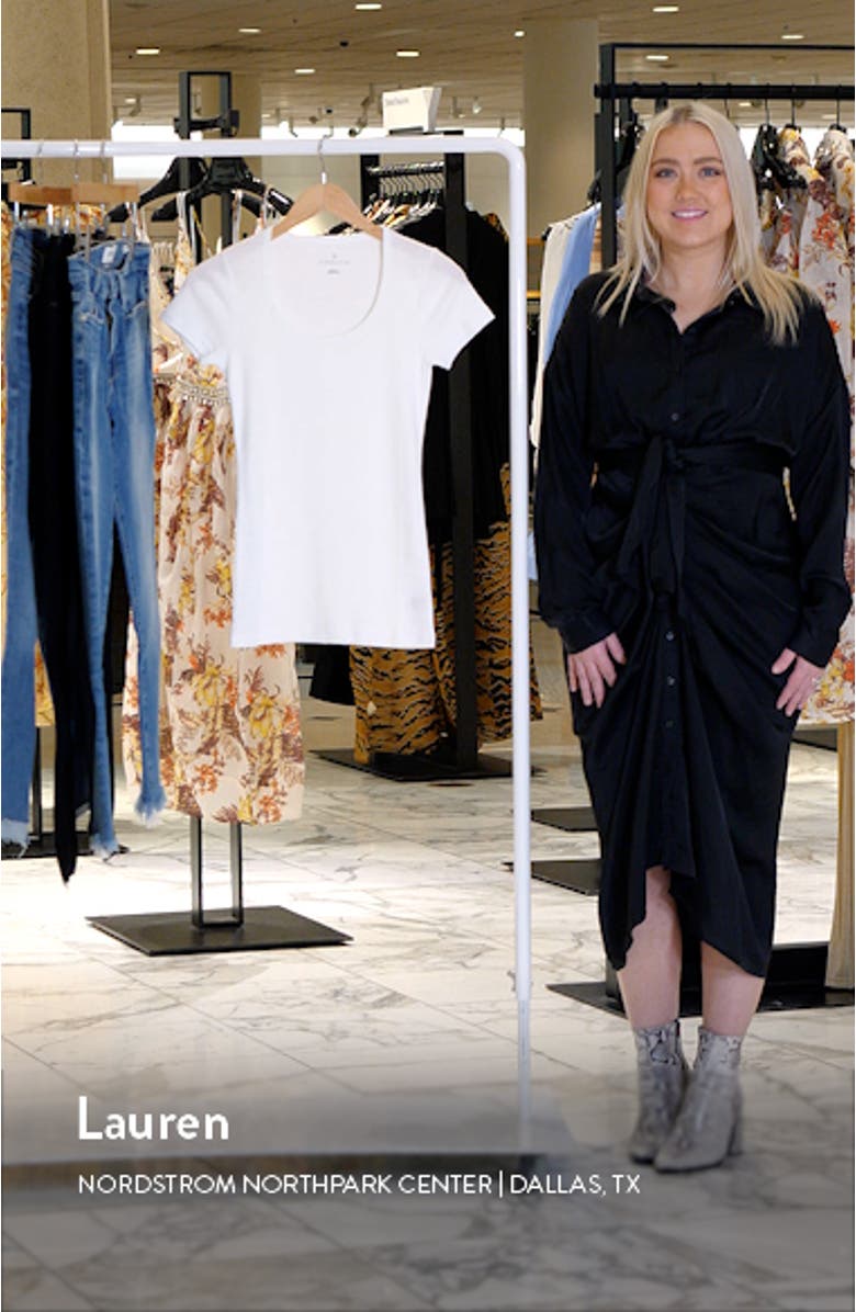 Short Sleeve Scoop Neck Tee, sales video thumbnail