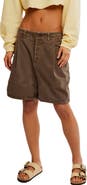 Free People Wild Rebel Barrel Shorts