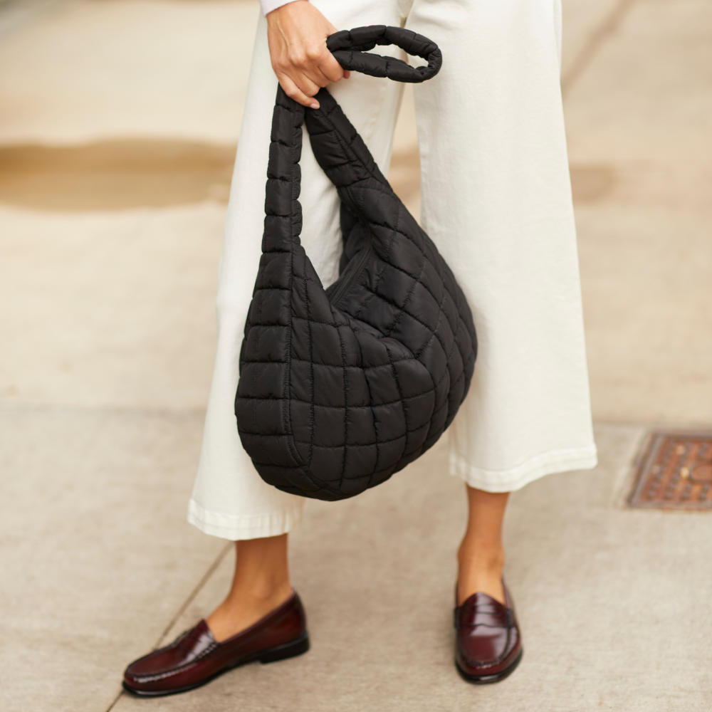 Youzey Cloud 9 Puffer Bag, Alternate, color, Black