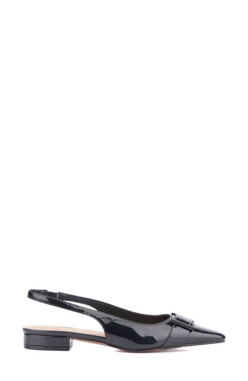 Torgeis Janessa Pointed Toe Slingback Flat In Black