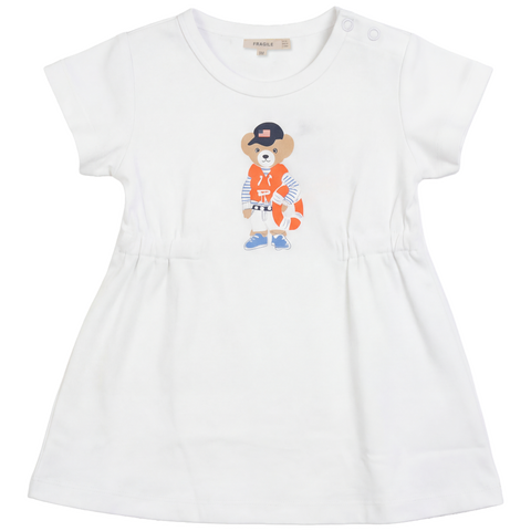 Bear Print Cotton A-Line Dress (Baby)