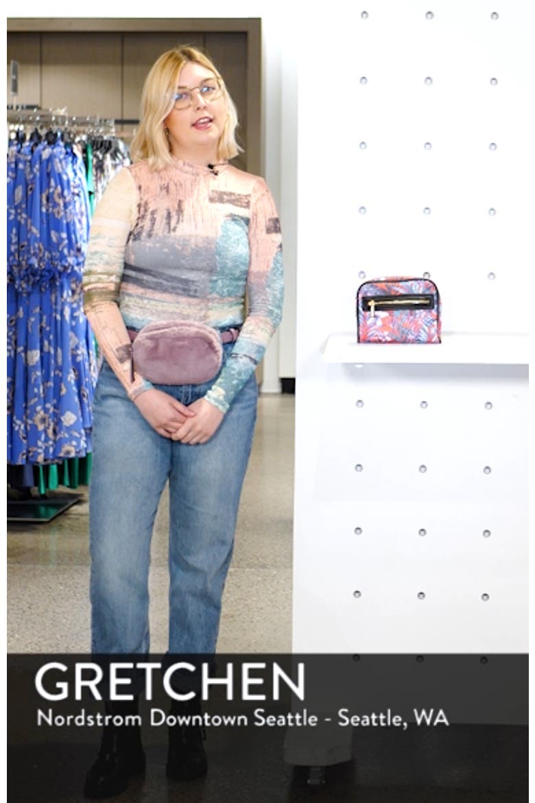 Lacey Floral Convertible Vegan Leather Belt Bag video