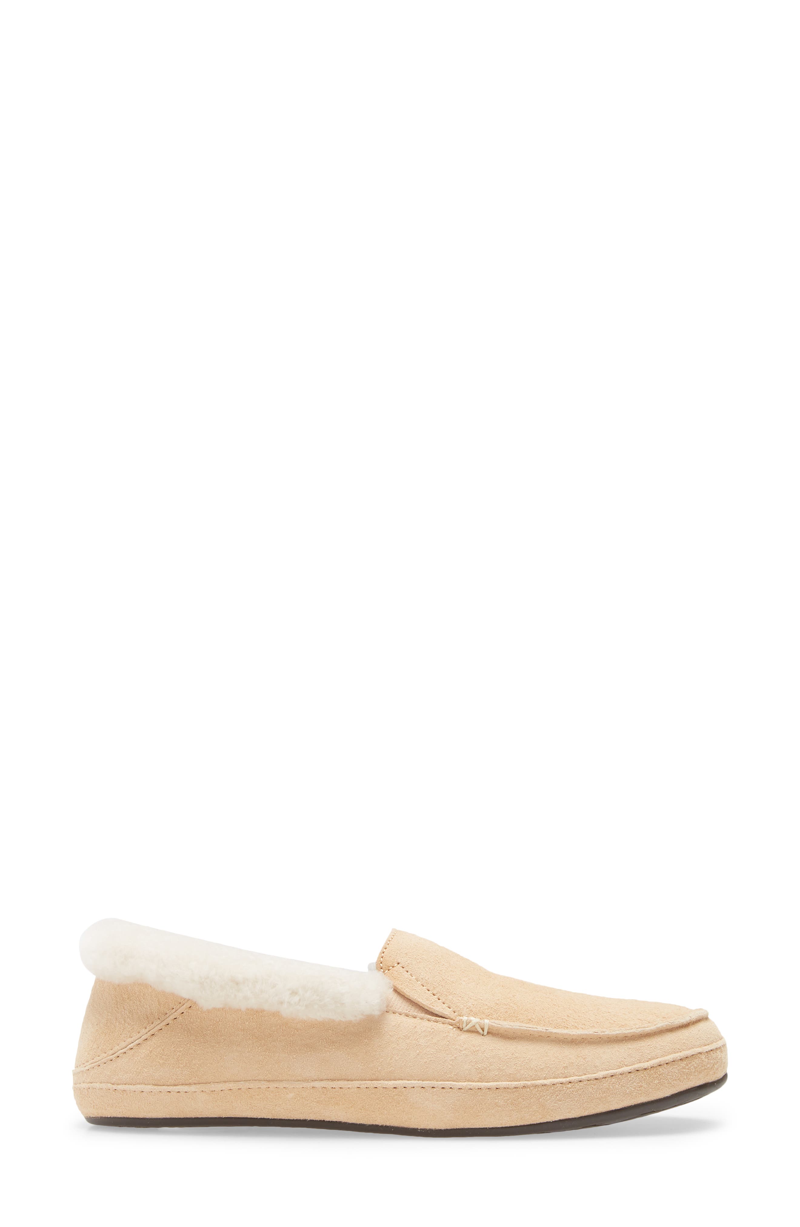 Ku'una Genuine Shearling Slipper, Alternate, color, GOLDEN SAND LEATHER