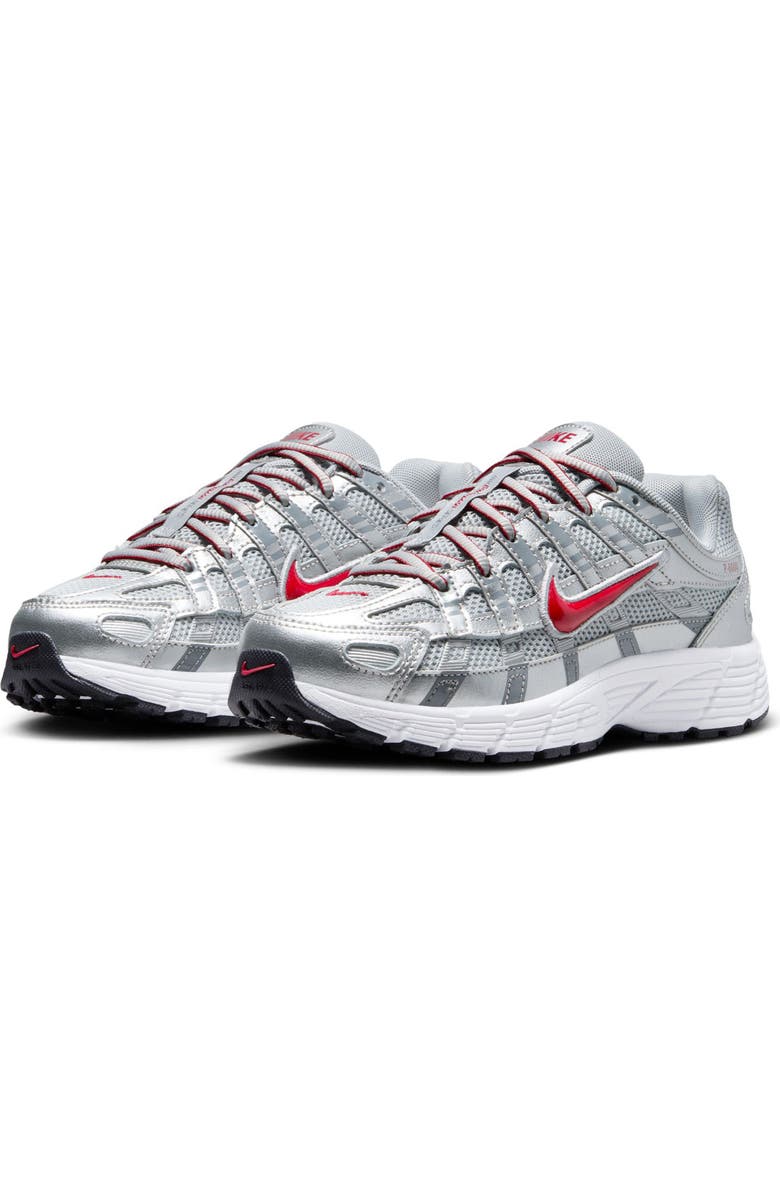 Nike P-6000 Sneaker, Main, color, 002 M Silv/Gymred
