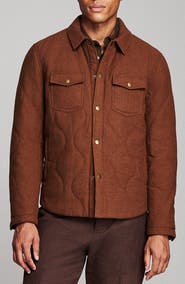 Billy Reid Onion Quilted Wool Blend Shirt Jacket