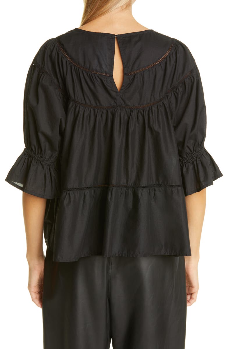 Merlette Sol Tiered Cotton Top, Alternate, color,