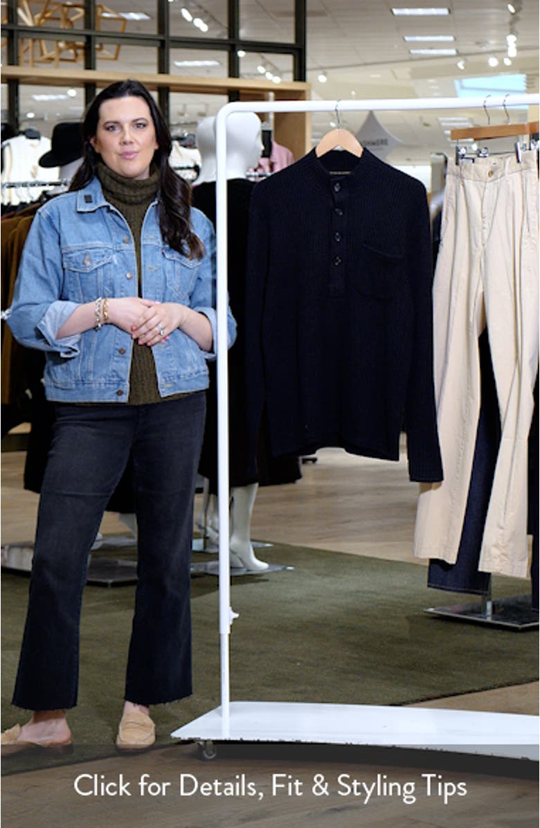 Half Button Cotton & Wool Thermal Sweatshirt, sales video thumbnail