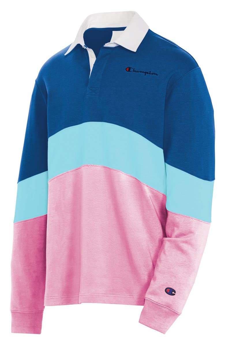 Champion Colorblock Rugby Shirt, Alternate, color,