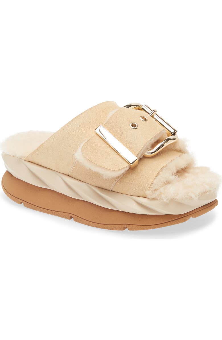 4CCCCEES Mellow Laze Platform Slide Sandal, Main, color, Sand