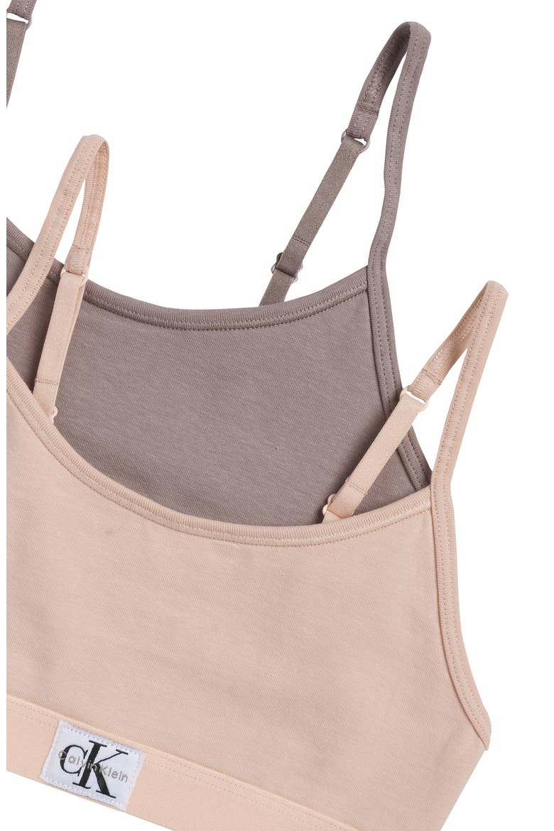 Kids' 2-Pack Bralettes, Alternate, color, SPANISH VILLA/ DUSTED FOX