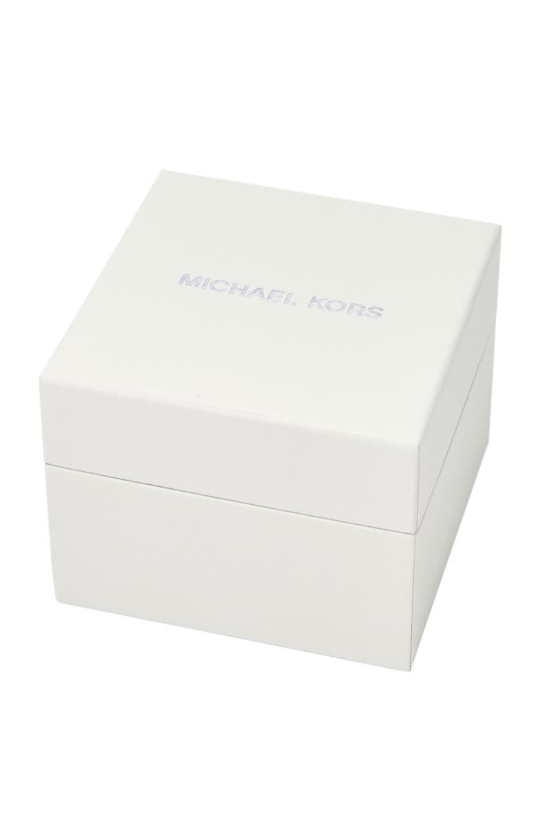 Michael Kors Lauryn Quartz Bracelet Watch, Stud Earrings & Necklace Set, 33mm, Alternate, color, Gold